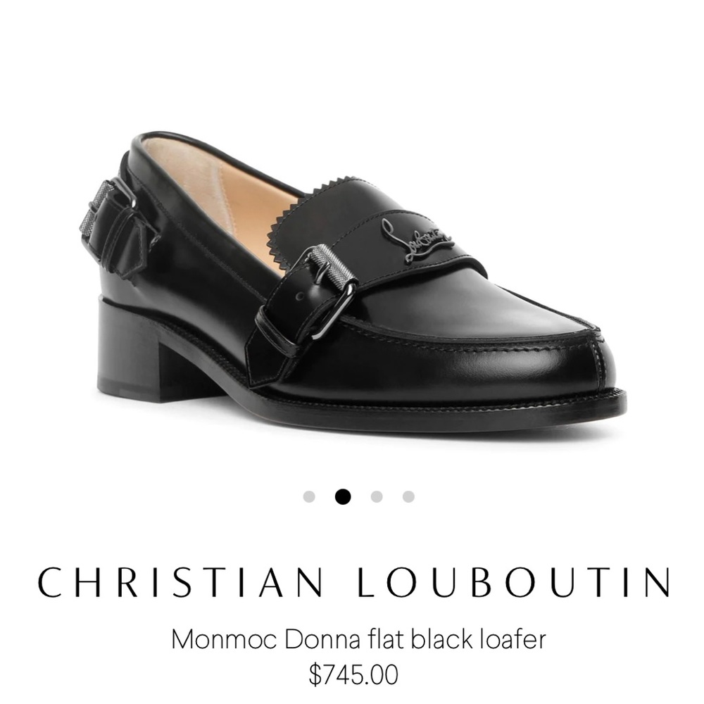 CHRISTIAN LOUBOUTIN
Monmoc Donna flat black loafer size 41
Brand new w/ box